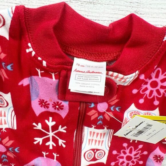 NWT Hanna Andersson Snow Owl Organic Pajamas - Picture 2 of 3